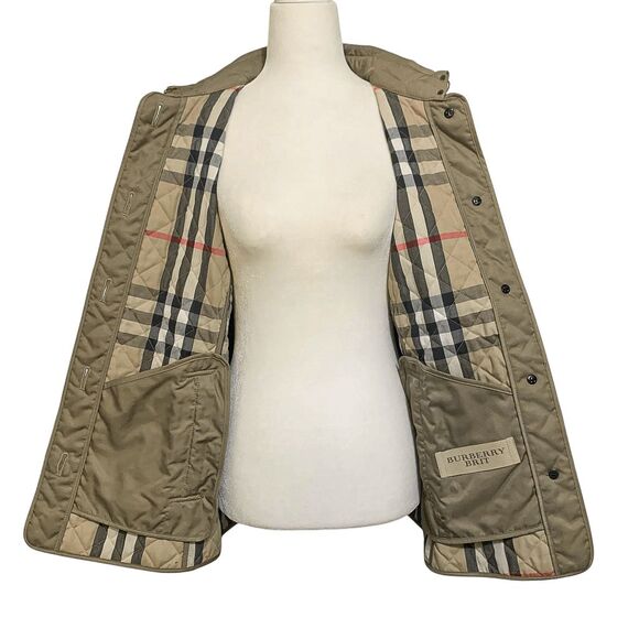 Authentic Burberry Tan Quilted Puffer Jacket - Picture 11 of 14